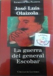 Cover of: La guerra del general Escobar by 