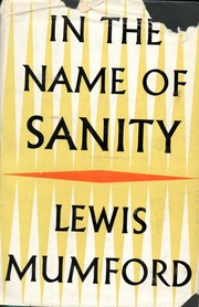 Cover of: In the name of sanity