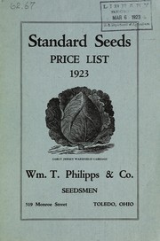 Cover of: Standard seeds: price list 1923