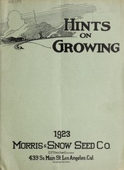 Cover of: Hints on growing: 1923
