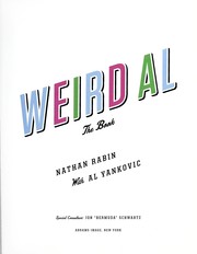 Cover of: Weird Al: the book