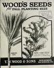 Cover of: Wood's seeds for fall planting 1923