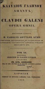 Cover of: Hapanta: Opera omnia.  Editionem curavit Carolus Gottlob Kühn