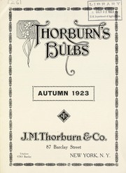 Cover of: Thorburn's bulbs: autumn 1923