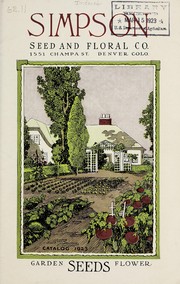 Cover of: Catalog 1923 [of] garden, flower seeds