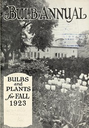 Cover of: Bulb annual: bulbs and plants for fall 1923