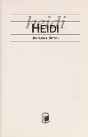Cover of: Heidi by Archie Oliver