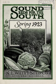 Cover of: Sound seeds for the south: spring 1923
