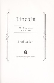 Lincoln by Kaplan, Fred