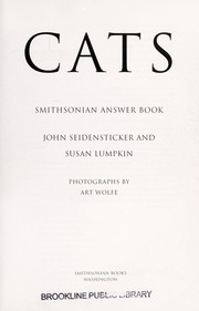 Cover of: Cats: Smithsonian answer book