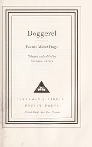 Cover of: Dog poems.