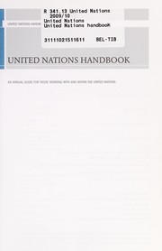 Cover of: United Nations handbook: an annual guide for those working with and within the United Stations