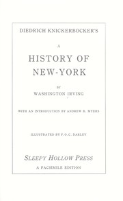 Cover of: Diedrich Knickerbocker's A history of New-York