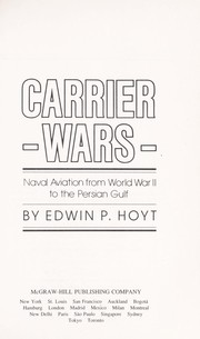 Cover of: Carrier wars by Edwin Palmer Hoyt