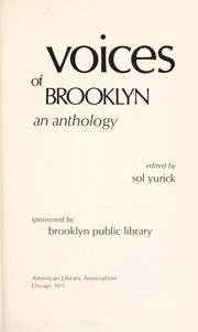 Cover of: Voices of Brooklyn, an anthology