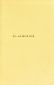 Cover of: The old clock book