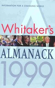 Cover of: Whitaker's Almanack 1999 (Whitaker's Almanack)