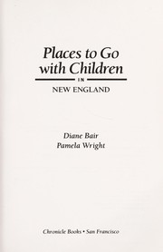 Cover of: Places to go with children in New England