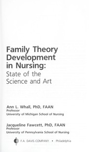 Cover of: Family theory development in nursing: state of the science and art