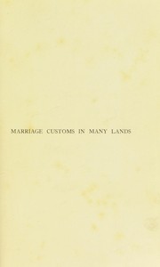 Cover of: Marriage customs in many lands