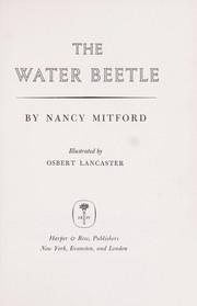 Cover of: The water beetle.