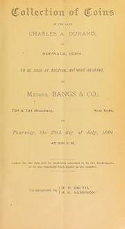 Cover of: Collection of coins of the late Charles A. Durand ... | Bangs & Co