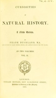 Cover of: Curiosities of natural history