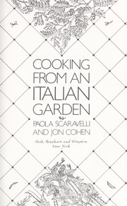 Cover of: Cooking from an Italian garden by Paola Scaravelli