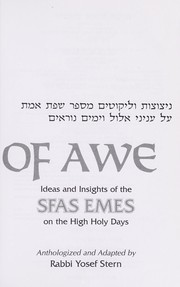 Cover of: Days of awe: ideas and insights of the Sfas Emes on the High Holy days