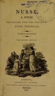 Cover of: The nurse by Luigi Tansillo