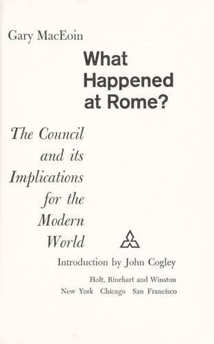 What happened at Rome?