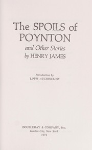 Cover of: The spoils of Poynton, and other stories.