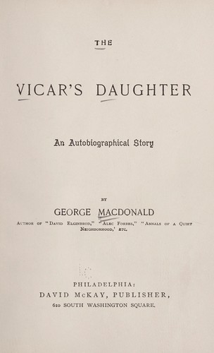 The vicar’s daughter.
