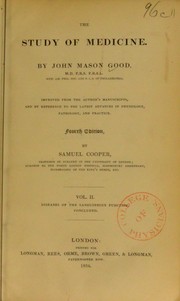 Cover of: The study of medicine
