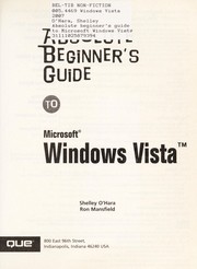 Cover of: Absolute beginner's guide to Microsoft Windows Vista