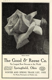 Cover of: Winter and spring trade list: 1922