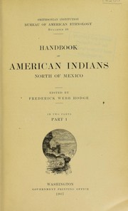 Cover of: Handbook of American Indians north of Mexico