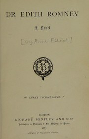 Cover of: Dr. Edith Romney: a novel