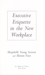 Cover of: Executive etiquette in the new workplace
