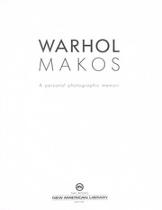 Cover of: Warhol: a personal photographic memoir