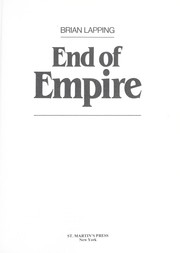 End of empire by Brian Lapping