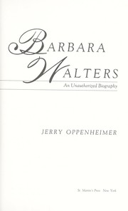 Barbara Walters by Jerry Oppenheimer