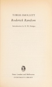 Cover of: Roderick Random by Tobias Smollett