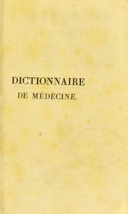 Cover of: Dictionnaire de m©♭decine