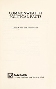 Cover of: Commonwealth political facts