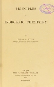 Cover of: Principles of inorganic chemistry