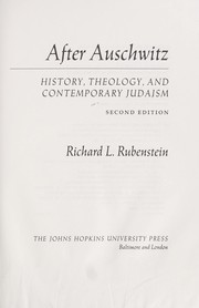 Cover of: After Auschwitz : history, theology, and contemporary Judaism