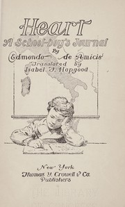 Cover of: Heart: a school-boy's journal