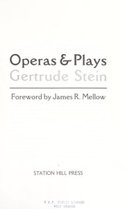 Cover of: Operas & plays