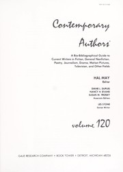 Cover of: Contemporary Authors, Vol. 120